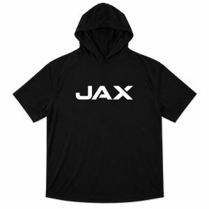 Jax │ Short Sleeve Performance Hoodie | Black